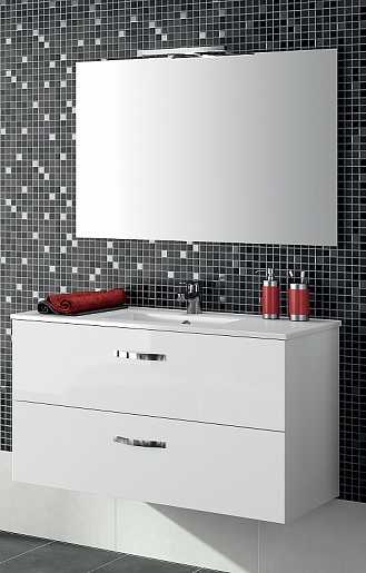 Jacob Delafon Тумба с раковиной "Ola 100" белый лак – картинка-7