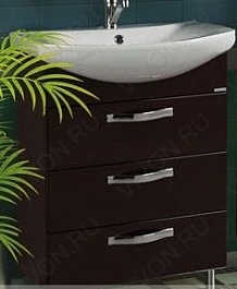 Акватон Тумба с раковиной "Ария 65 H" коричневая – фотография-3