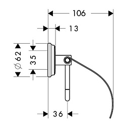 Hansgrohe Держатель туалетной бумаги Logis Classic с крышкой – фотография-2