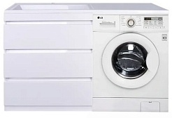 Style Line Мебель для ванной Даллас 140 L Люкс Plus белая – фотография-6