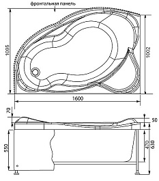 Aquanet Акриловая ванна Jamaica L – фотография-7