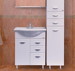 Misty Тумба для умывальника Дрея 65 с 2 ящиками и б/к – фотография-2