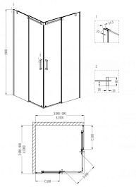 Grossman  Душевой уголок Galaxy GR-3100 – фотография-3