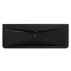 BelBagno Тумба с раковиной Albano 120 подвесная Cemento Verona Grigio с раковиной BB1200/455-LV-ART-ALR-NERO – фотография-11