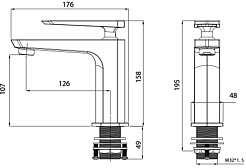 Lemark Смеситель для раковины Prizma LM3906C хром – фотография-2