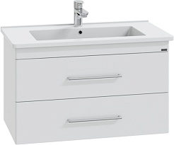 СанТа Тумба с раковиной Вегас 85 подвесная белая – фотография-1