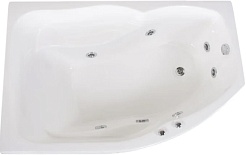 BellSan Акриловая ванна Сати 150x96 R с гидромассажем – фотография-1