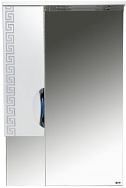 Misty Зеркало-шкаф Престиж 60 L белый/серебряная патина – фотография-1