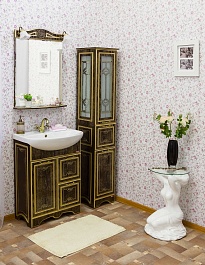 Sanflor Зеркало Адель 65 венге/патина золото – фотография-2