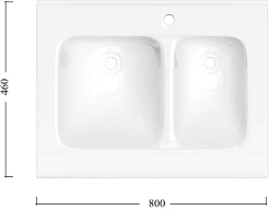 Ceruttispa Мебель для ванной Oglio 80 подвесная серая – фотография-8