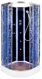 DTO Душевая кабина BМ1590 N с LED-подсветкой и гидромассажем – фотография-1