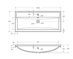 Cezares Тумба с раковиной Giubileo 100 подвесная титан – фотография-14