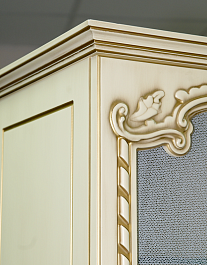 Misty Шкаф - пенал Элис 40 L бежевый/патина – фотография-4