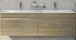 Velvex Тумба с раковиной Pulsus 140 дуб сонома – фотография-1