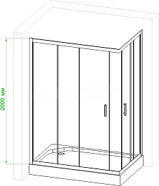 Royal Bath Душевой уголок 120/90 HPD RB 9120 HPD-T – фотография-6
