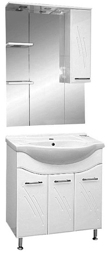 Misty Мебель для ванной Флори 75 R прямая – фото, картинка, фотография-1