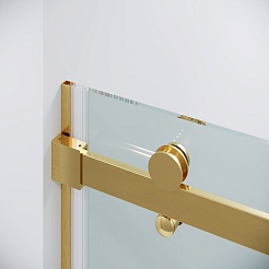 Grossman Душевая дверь в нишу Classic 120x195 профиль золото сатин стекло прозрачное – фотография-10