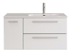 BelBagno Мебель для ванной Eco Cer-N 100-1 R bianco lucido CZR-8095-100-R ручки сатин – фотография-3