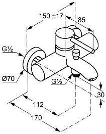 Kludi Смеситель "Bozz 386910576" – фотография-3