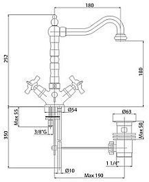 Cezares Смеситель LORD-LS2-01 для раковины – фотография-2