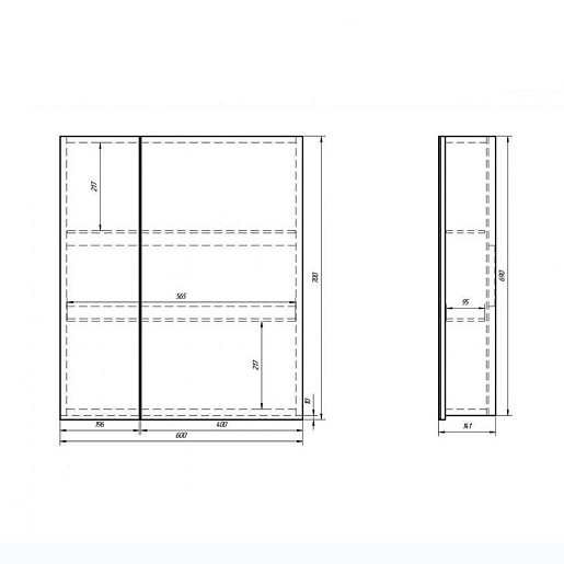 Owl 1975 Мебель для ванной Vind 60 – фотография-10