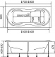 1Marka Акриловая ванна Dinamika 180х80 – фотография-8