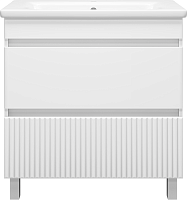 Misty Тумба под раковину Мира 80 белая матовая