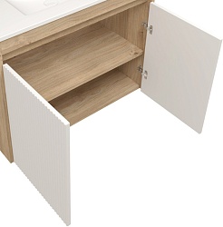 Teymi Фасад для тумбы Netta 80 Волна белый – фотография-1