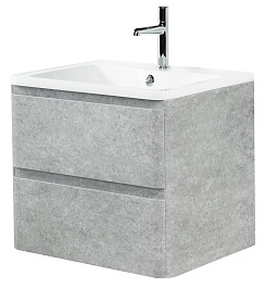 BelBagno Тумба с раковиной Albano 70 подвесная Cemento Verona Grigio – фотография-1