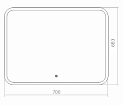Mixline Зеркало Премьер Стив 70 – фотография-13