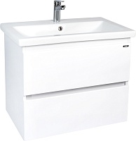 Viant Тумба с раковиной Мальта 70 подвесная белая