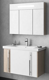  Мебель для ванной Стайл 90 белый/орегон – фотография-1