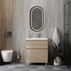 Teymi Тумба с раковиной Laina 70 дуб светлый – фотография-14