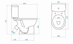 Santek Унитаз-Компакт Бореаль-Тарельчатый 1WH302144 – фотография-3