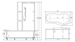 Triton Ванна с душевым боксом "Либра" – фотография-2