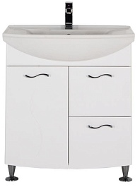 Aquanet Мебель для ванной "Моника 75" белый – фотография-4