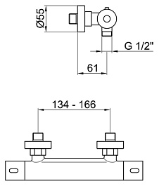 Webert Смеситель для душа Elio EL980102015 – фотография-2
