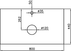 Style Line Тумба для умывальника Монако 80 Plus ориноко/бел. лакобель – фотография-5