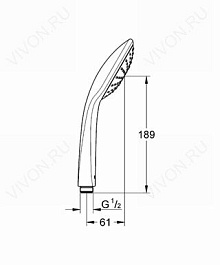 Grohe Душевая лейка "Euphoria 110 Mono 27265000" – фотография-2