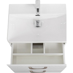 BelBagno Тумба под раковину Due 50 подвесная Белый металлик – фотография-5