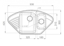 Granfest Мойка кухонная Quarz GF-Z14 Серый – фотография-2