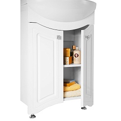 Водолей Тумба с раковиной Адам 55 белая – фотография-6