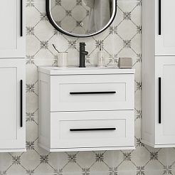 Misty Мебель для ванной Модерн 60 подвесная белая – фотография-3