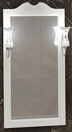 Opadiris Зеркало для ванной Клио 50 белый матовый – фотография-1