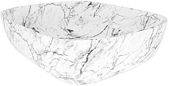 Teymi Раковина накладная Solli 50 Artceramic T50393 белый мрамор – фотография-3