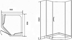 Parly Душевой уголок ZPE91B – фотография-2