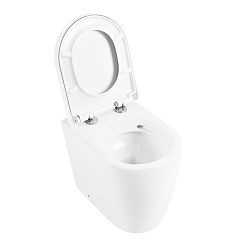 BelBagno Унитаз приставной Marino BB105CBR/BB105SC P-trap, безободковый – фотография-5