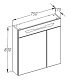 Opadiris Зеркало-шкаф для ванной Октава 80 – фотография-7