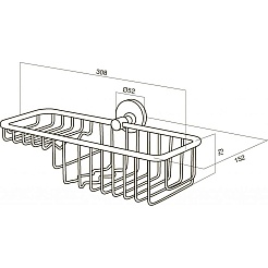 Am.Pm Корзина-мыльница Bliss A5534664 – фотография-3