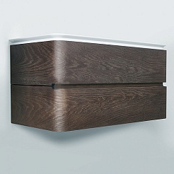 Am.Pm Мебель для ванной Sensation 100 табачный дуб, текстурированная	 – фотография-10